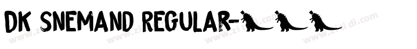 DK Snemand Regular字体转换